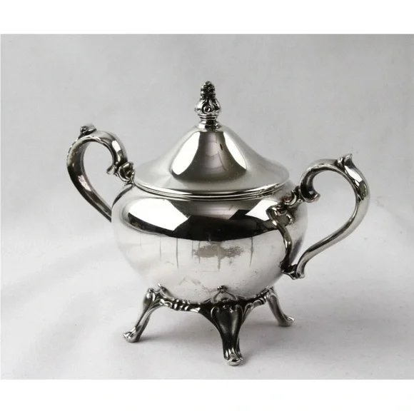 Elegant Silver Tea Set - tray not included - Picture 4 of 7